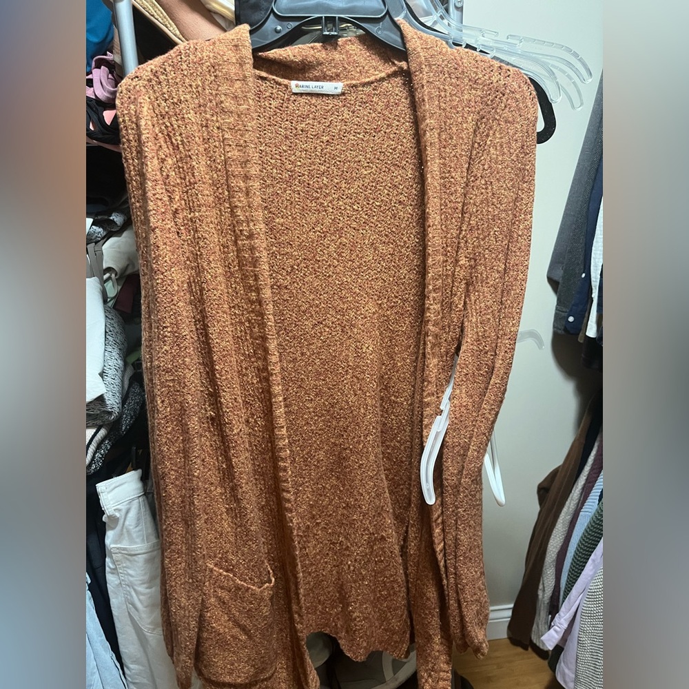 Women's marine layer Rust Sweater Cardigan